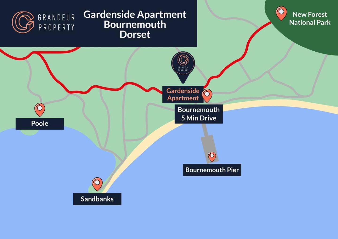The Gardenside Apartment By Grandeur Property Bournemouth Exterior foto